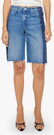 Mother Mid Rise Maven Bermuda Short In Double Stacked