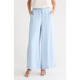 Nanette Lepore Wide Leg Pull-On Pants in Blue Aura at Nordstrom Rack, Size X-Large