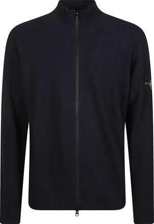 Stone Island RWS High Collar Full-Zip Virgin Wool Sweater