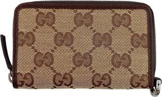 Gucci Brown Canvas Coin Purse/Coin Case (Pre-Owned)