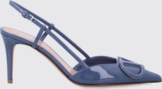 Valentino Garavani Slingback VLogo Signature in pelle verniciata con tacco a spillo