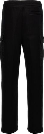 Prada Nylon Insert Cargo Joggers - Black