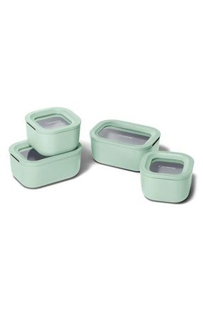 Caraway Mini Glass Food Storage 9-Piece Set in Mist at Nordstrom