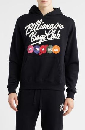 Billionaire Boys Club Script Cotton Graphic Hoodie in Black at Nordstrom Rack, Size X-Large R