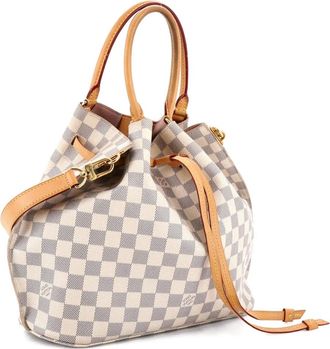 Louis Vuitton Borsa tote a mano Girolata in tela Damier - Bianco