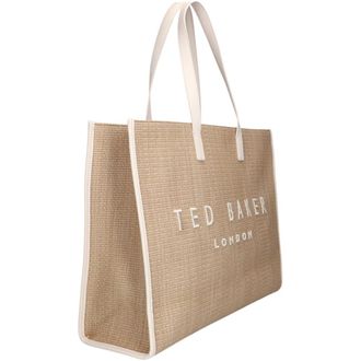 Ted Baker Tassen, Dames, Beige, ONE Size, Katoen, Pallmer Shopper
