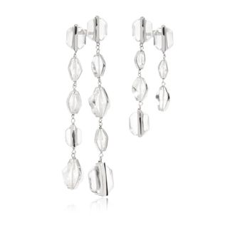 Jil Sander Oorbellen met hangers - Dames - Oorbellen - Grijs - ONE Size - Accessoires