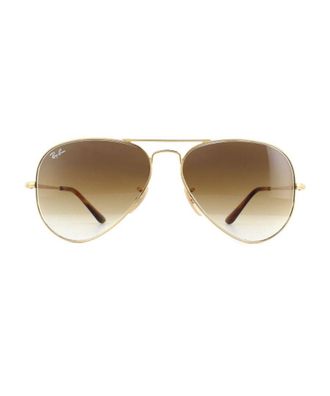 Ray-Ban Mens Sunglasses Aviator Metal II RB3689 914751 Gold Brown Gradient - One Size