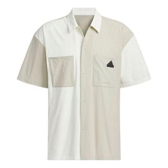 adidas Casual Shirt Asia Sizing Beige White JI9814