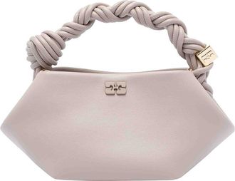 Ganni Oyster Gray Mini Bou Handbag