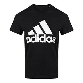 adidas (WMNS) adidas Must Haves Badge of Sport T-Shirt Asia Sizing Black White FQ3237