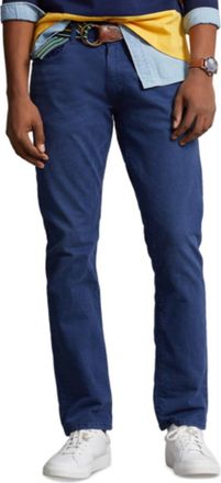Polo Ralph Lauren Mens Polo Ralph Lauren Varick Jeans Blue Denim Slim-Fit Straight Leg FTS176
