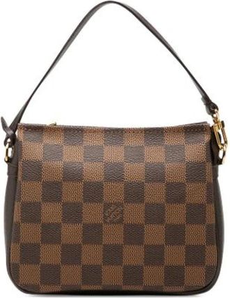 Louis Vuitton Pre-owned Trousse Pochette - Dames - Vintage Schoudertas - Bruin - ONE Size - Leer - Vintage