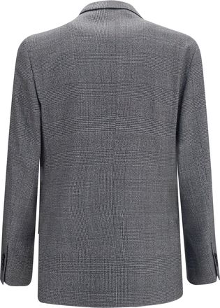 Lardini Mens Double-Breasted Wool Blazer 990gr Merino Ovis Aries Blazers E Vests