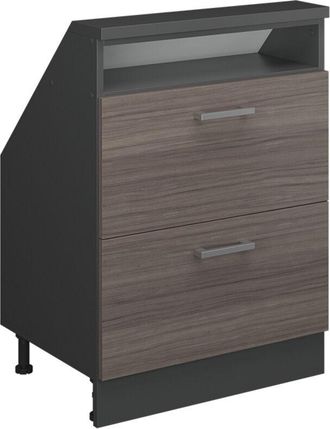 Vicco Armario Para Techo Inclinado Rion, Gris Noble/antracita, Con 2 Cajones, Vicco