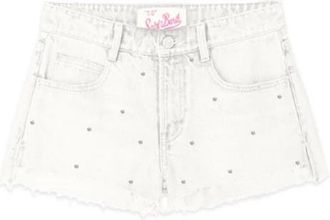 MC2 Saint Barth Musa Denim Shorts - Dames - Denim shorts - Wit - S - Denim - Korte Broeken