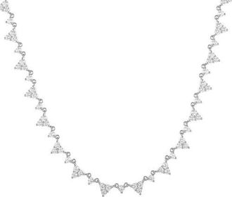 Untamed Petals Dana Pave Choker Necklace in Silver at Nordstrom