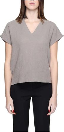 Jacqueline de Yong Jacqueline de Yong, Dames, Blouses & Shirts, Grijs, Maat: L Katoen