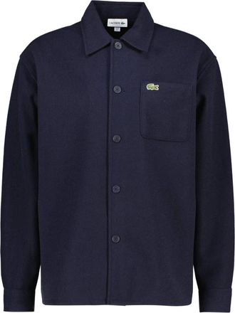 Lacoste Sovracamicia Pesante in Flanella - - Jackets - Uomo - Blu - S