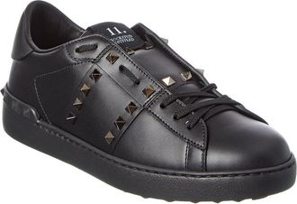 Valentino Rockstud Untitled Leather Sneaker