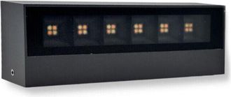 Trade Shop Trade Shop - Doble Emisi&oacute;n Externa Led Aplique 14 Vatios Cct 3 Tonos De Luz Ip65 176-3c - Grey