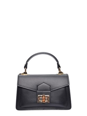 Roberta M Zwart Rundleer Tas