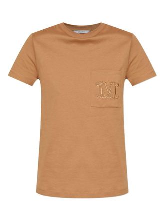 Max Mara Logo Baumwoll -T -Shirt