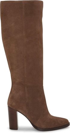 Vince Camuto Womens Vince Camuto Lecheya Boots Brown Block Heel Knee High ZAP1493