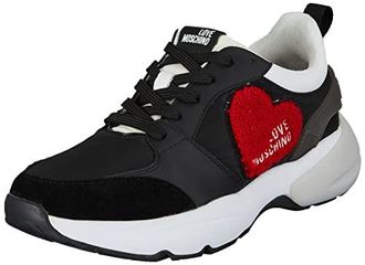 Basket love moschino femme rouge sale