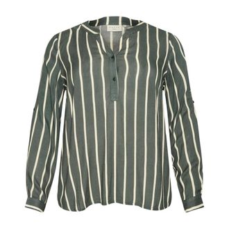 Kaffe Curve KCsida Blouse - Dames - Blouses & Shirts - Groen - Maat: 8XL