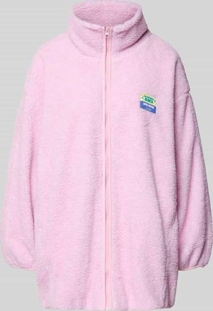 American Vintage American Vintage Oversized Teddyjacke mit Stehkragen Modell HOKTOWN in Hellrosa Melange, Gr&ouml;&szlig;e XS/S