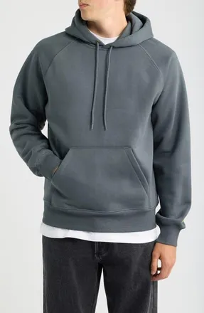 Carhartt Work in Progress Chase Fleece Hoodie in Styx/gold at Nordstrom, Size Xx-Large