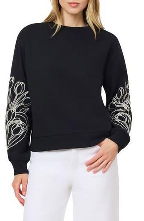 Scotch & Soda Embroidered Sweatshirt in Black Night at Nordstrom Rack, Size X-Small