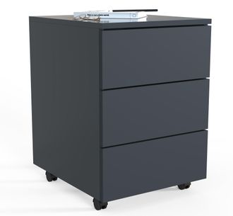 ebuy24 Ebuy24 - Vcm Roll Container Contenedor Lateral Con Cajones Dimensiones Aprox. Al. 55 X An. 39 X P. 45 Cm Contenedor De Oficina - Dalosa 3 Cajones (ant