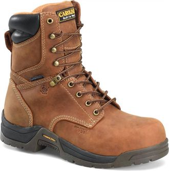 Carolina Mens Bruno Hi 8 Waterproof Work Boot In Brown