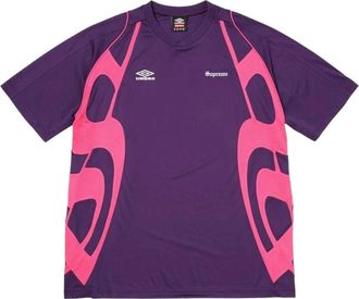 SUPREME x Umbro SS26 Old English Soccer Jersey Purple SUP-SS26-211-PUR
