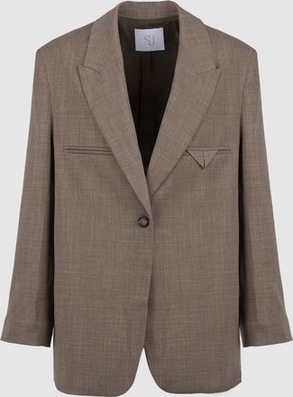 SU Designs Blazer Peak Lapel Sage Green