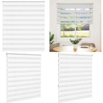 vidaXL Tenda a Rullo Zebra Larghezza Tessuto 130,9 cm Poliestere - Tenda zebrata - Privacy