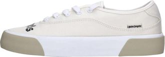 Palm Angels Logo Skaters Sneakers - Heren - Sneakers - Wit - 45 EU - Katoen - Schoenen