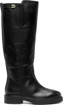 Furla Schoenen, Dames, Zwart, 36 EU, Leer, Legacy High Boots