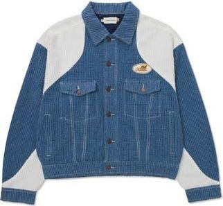 Honor The Gift Colorblock Denim Trucker Jacket in Indigo at Nordstrom Rack, Size Small