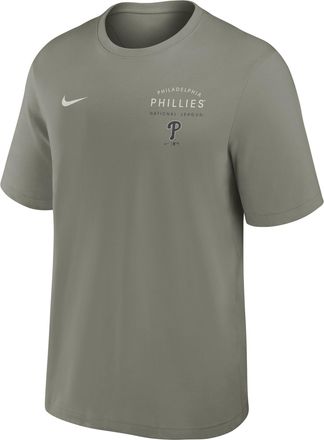 Nike Philadelphia Phillies Primary Nike Mens Dri-FIT MLB T-Shirt in Grey | 02OZN05KPP-H0Q