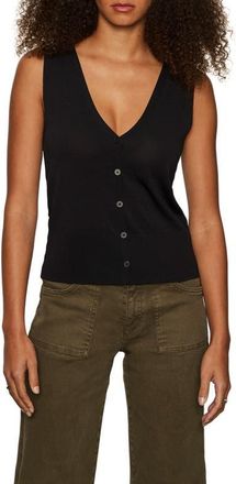 Sanctuary Button-Up Vest in Black at Nordstrom, Size X-Large
