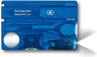 Victorinox by Swiss Army Swiss Card Lite, Coltello Multiuso Svizzero, Carta di Credito, Tascabile, Originale, 13 Funzioni, Cacciavite 3 mm, Cacciavite 5 mm