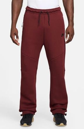 Nike Tech Fleece Open Hem Sweatpants in Dark Team Red/Black at Nordstrom Rack, Size Xx-Large