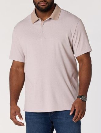 Robert Barakett Big & Tall Matias Polo Shirt in Tan at Nordstrom, Size Xxx-Large