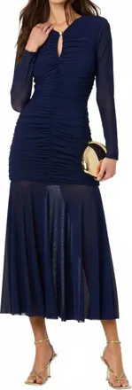 Astr Womens Yasmine Dress In Navy