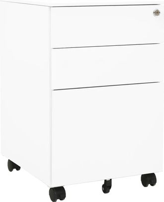 vidaXL Armario Archivador Acero Blanco 39x45x60 Cm Vidaxl