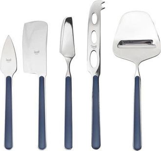 Mepra Fantasia Cheese Knives - 5 Pieces in Cobalt at Nordstrom