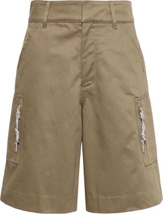 Darkpark Nina twill cargo shorts - women - Cotton/Cotton/Polyester - 40 - Brown